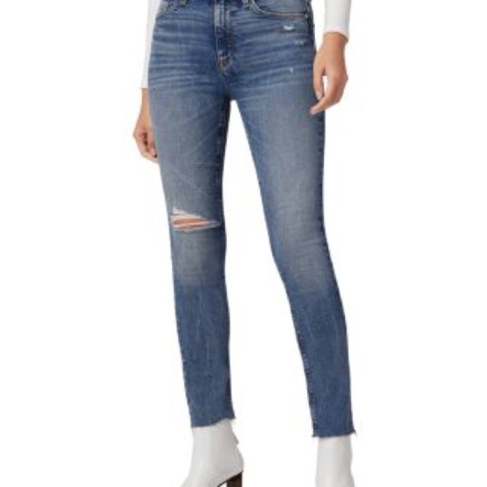 Hudson Los Angeles Barbara Super Skinny Blue Jeans